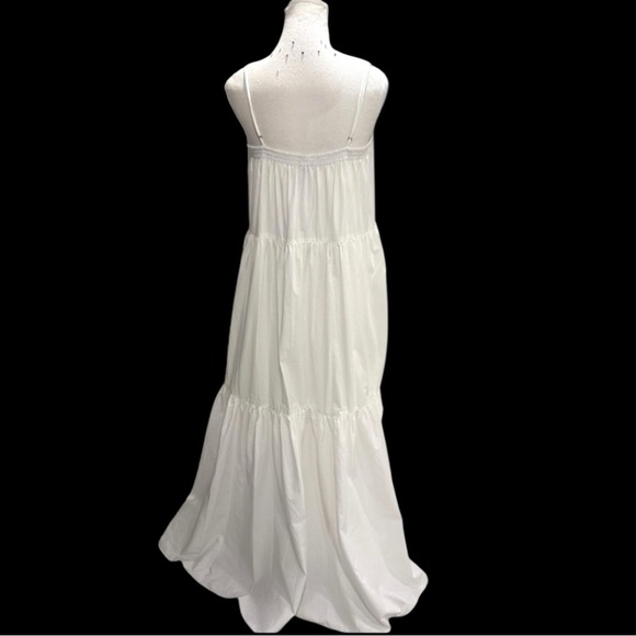 Rag & Bone Leilah Poplin Dress Elegant White Maxi Dress Brand New Large - Picture 10 of 12
